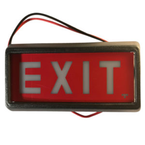EXIT SIGN RED